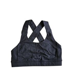 Lululemon womens Sz 4 black adjustable sport bra